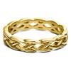 Celtic Infinity Braided Men's Ring in Yellow Gold