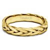 Braided Men's Wedding Ring in Yellow Gold