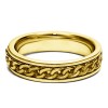 Braided Unique Men's Fashion Wedding Band in Yellow Gold
