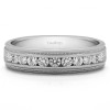 0.27 Ct. Channel Set Men's Wedding Ring Featuring Millgrain Design