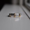 0.31 Ct. Seven Stone Channel Set Men's Wedding Ring with Raised Design