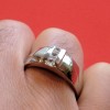 0.33 Ct. Princess Three Stone Channel Set Men's Ring