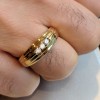 0.24 Ct. Three Stone Channel Set Men's Ring