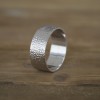 10 Millimeter Wide Hammered Finish Plain Men's Wedding Ring
