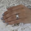 0.83 Ct. Vintage Millgrained Bezel Ring Guard