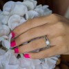 1 Carat Round Bezel Split Shank Engagement Ring
