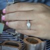 1 Carat Round Vintage Engagement Ring with Graduated Stones