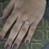 0.12 Ct. Sapphire Bypass Shared Prong Six Stone Ring Wrap