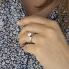 0.24 Ct. Three Stone Cluster Ring Wrap Enhancer