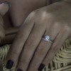 0.17 Ct. Sapphire Delicate Contour Matching Wedding Ring