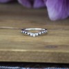 0.16 Ct. Sapphire and Diamond Twenty-One Stone Dainty Contour Wedding Band