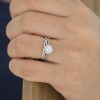 0.15 Carat Pave Set Infinity Wedding Ring