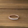 0.3 Carat Ten Stone French Cut Pave Set Wedding Ring