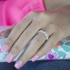 0.88 Carat Pave Set Millgrained Infinity Wedding Ring