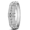 0.31 Ct. Seven Stone Channel Set Men's Wedding Ring with Raised Design