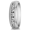 0.25 Ct. Wide Channel Set Men's Ring with Open End Design
