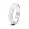 5 Millimeter Wide Hammered Finish Plain Men's Wedding Ring