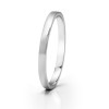 High Polished 2 Millimeter Wide Plain Men's Wedding Band