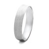 5 Millimeter Brushed Finish Wide Plain Men's Wedding Ring