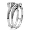 .50 Ct. Round Prong Set Chevron Ring Guard