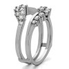 0.66 Ct. Bypass Chevron Ring Guard Enhancer