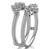 0.53 Ct. Double Row Round Prong Set Ring Guard