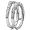 0.14 Ct. Contour Prong In Channel Set Enhancer Ring Guard