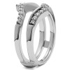 0.3 Ct. Bypass Prong Set Wedding Ring Guard