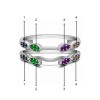 Genuine Birthstone Infinity Wedding Ring Guard Enhancer(0.32 Carat)