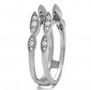 0.32 Ct. Shared Prong Cathedral Infinity Ring Guard