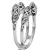 0.24 Ct. Infinity Cathedral Celtic ring guard
