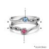 Genuine Birthstone Infinity Ring Guard Enhancer(0.34 Carat)