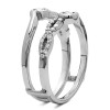 Genuine Birthstone Infinity Ring Guard Enhancer(0.34 Carat)