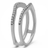 0.3 Ct. Double Shared Prong Contour Ring Guard