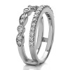 0.7 Ct. Mixed Classic and Contemporary Ring Guard