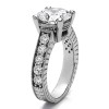 1 Ct. Round Vintage Engagement Ring with Millgraining