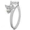 0.25 Ct. Round and Marquise Wedding Ring Wrap