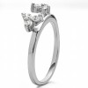 0.24 Ct. Three Stone Cluster Ring Wrap Enhancer