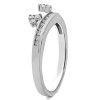 0.51 Ct. Round Cluster Contour Channel Set Anniversary Ring Wrap