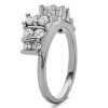 0.25 Ct. Three Row Bar Set Ring Wrap