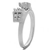 0.32 Ct. Double Row Channel and Prong Set Ring Wrap Enhancer