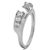 0.25 Ct. Six Stone Shared Prong Graduated Ring Enhancer