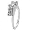 0.34 Ct. Prong Cluster and Channel Set Ring Wrap Enhancer