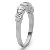 0.25 Carat Five Stone Bar Set Wedding Band