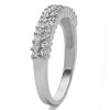 0.5 Carat Double Row Shared Prong Wedding Ring