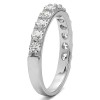 0.24 Carat Twelve Stone Round Pave Set Wedding Band
