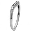 0.1 Ct. Black Ten Stone Thin Contour Wedding Band