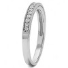 0.26 Carat Seventeen Stone Millgrained Pave Set Wedding Ring