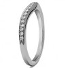 0.42 Ct. Dainty Curved Round Shared Prong Tracer Band