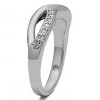 0.14 Carat Infinity Pave Set Wedding Ring